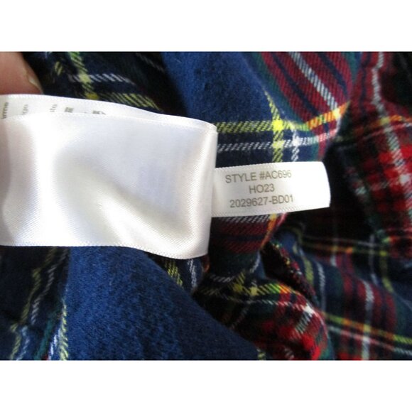 J Crew Mens XL Plaid Flannel Pajama Pants Elastic Waistband Pockets GUC - Picture 11 of 12